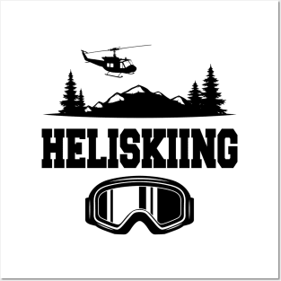 Heliskiing Posters and Art